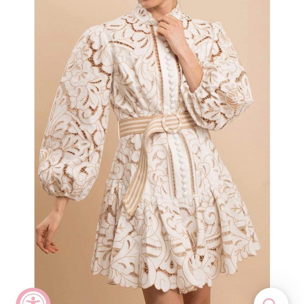 NWOT Zimmermann Edie Floral Mini Dress